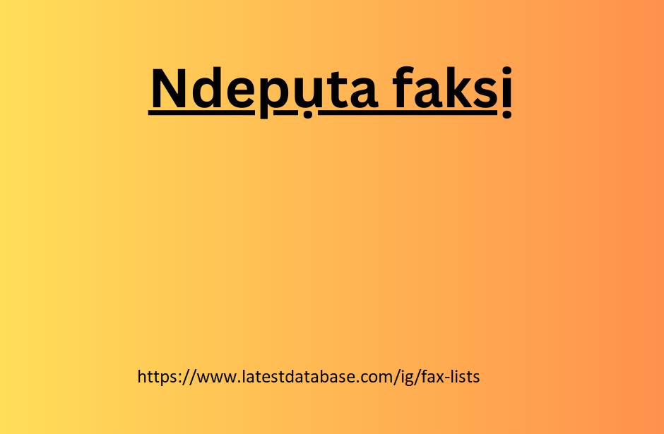 Ndepụta faksị