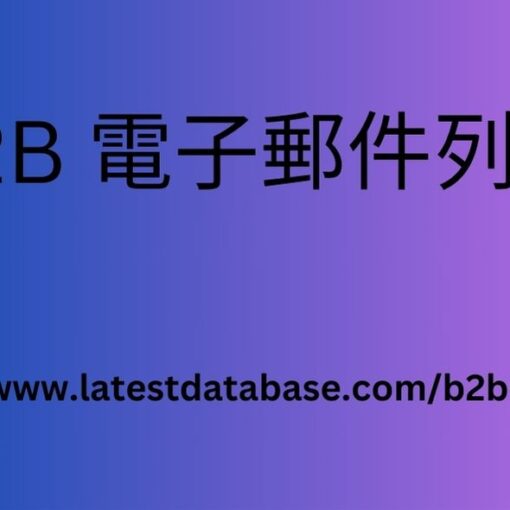 B2B 電子郵件列表