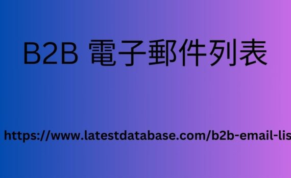 B2B 電子郵件列表