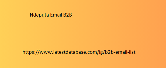 Ndepụta Email B2B