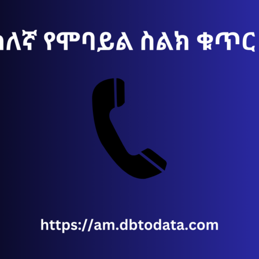 ትክክለኛ የሞባይል ስልክ ቁጥር መሪ