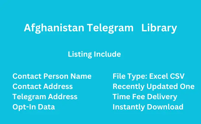 Afghanistan telegram library