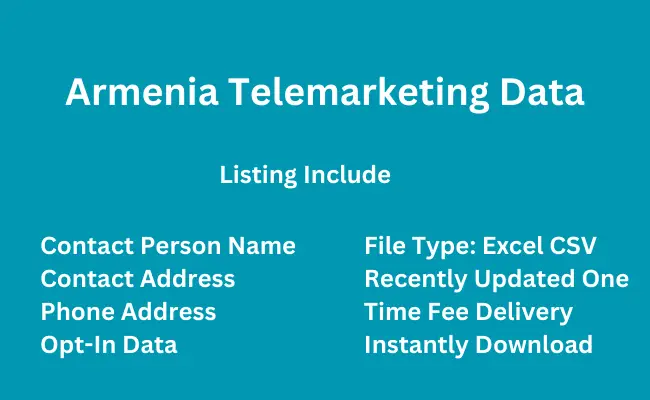 Armenia telemarketing data