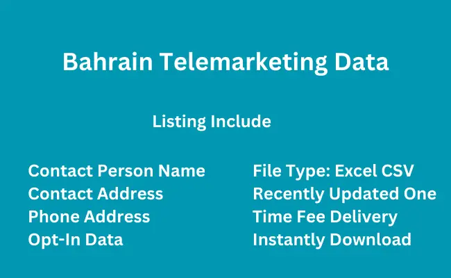 Bahrain telemarketing data