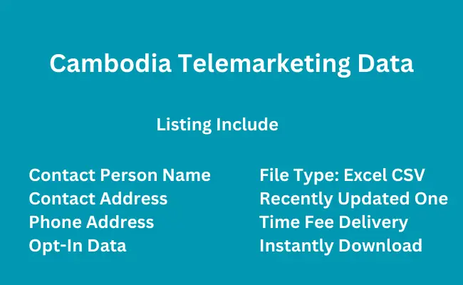 Cambodia telemarketing data