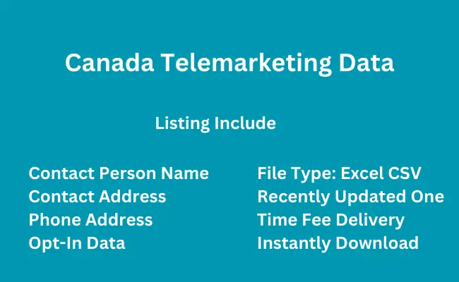 Canada telemarketing data