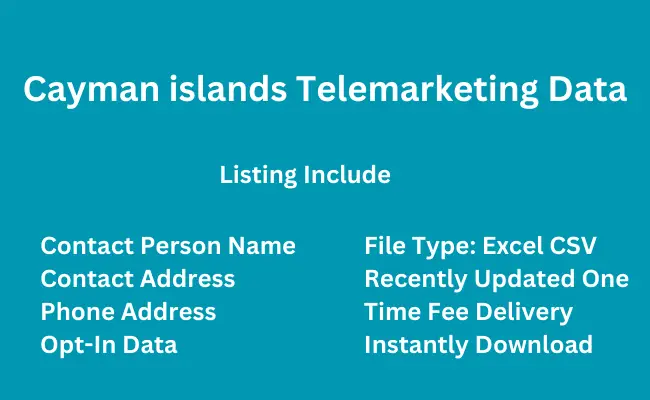 Cayman islands telemarketing data