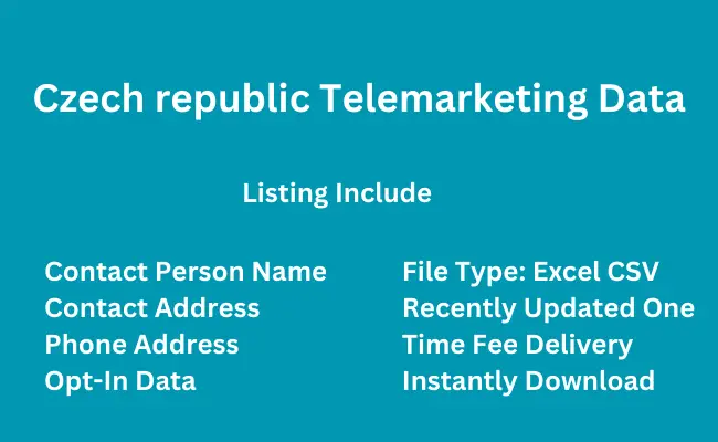 Czech republic telemarketing data