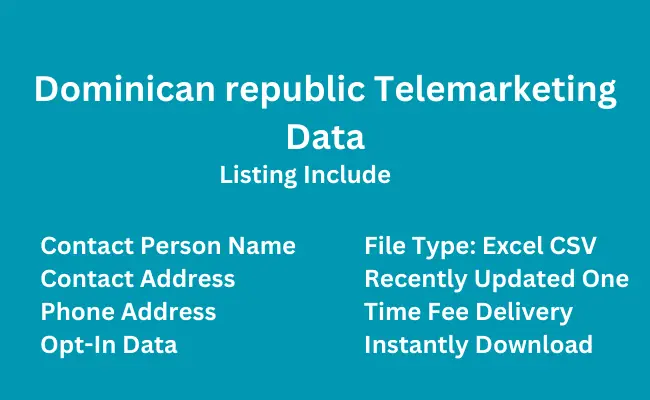 Dominican republic telemarketing data