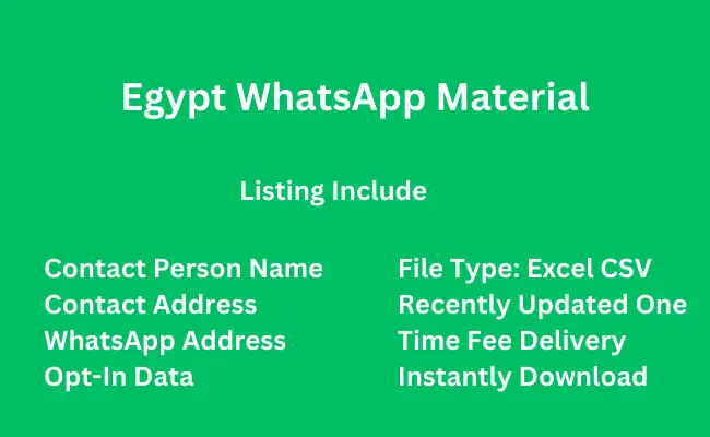 Egypt whatsapp material