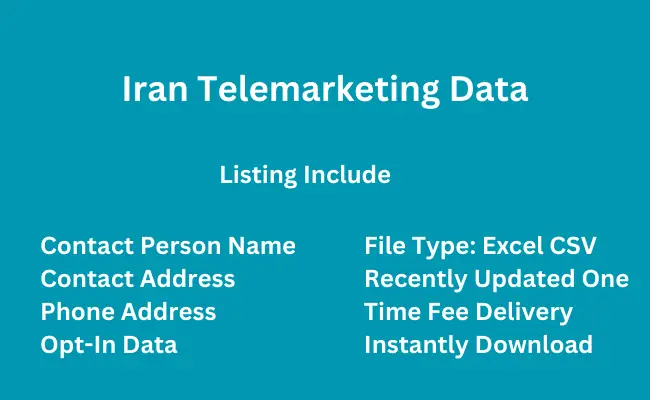 Iran telemarketing data