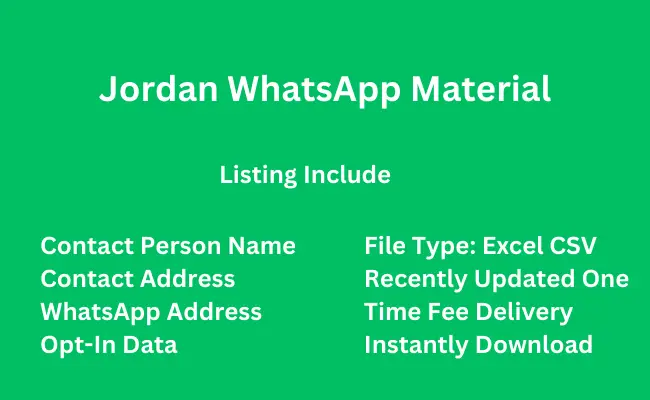 Jordan whatsapp material