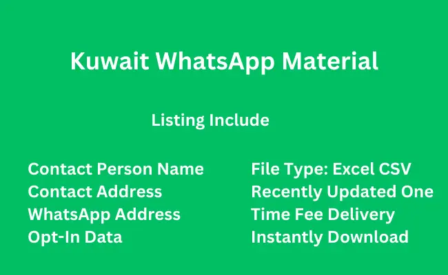 Kuwait whatsapp material