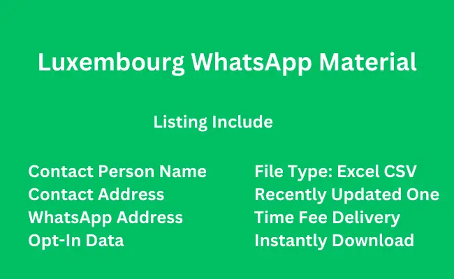 Luxembourg whatsapp material