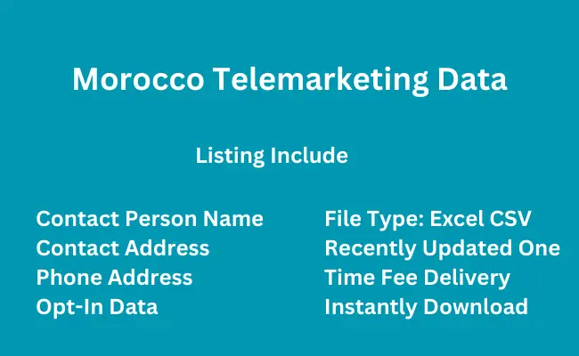 Morocco telemarketing data