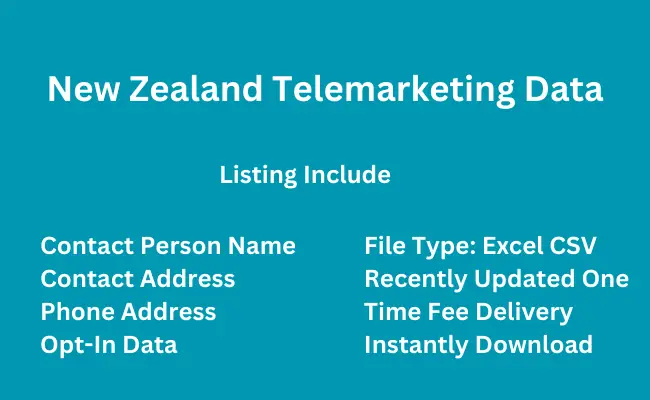 New zealand telemarketing data