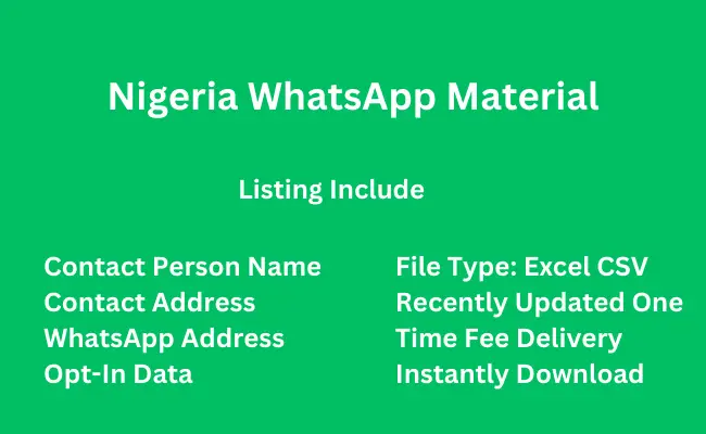 Nigeria whatsapp material