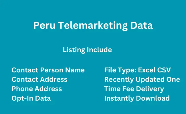 Peru telemarketing data