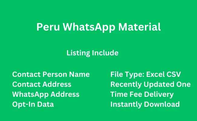 Peru whatsapp material