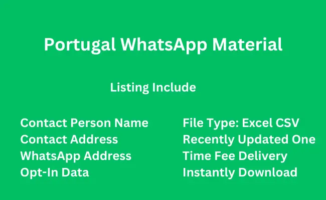 Portugal whatsapp material