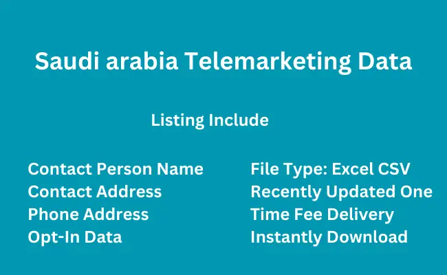 Saudi arabia telemarketing data