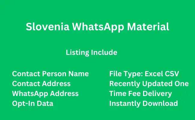 Slovenia whatsapp material