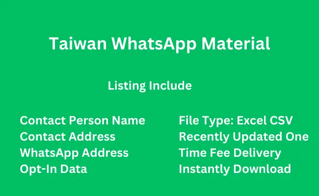 Taiwan whatsapp material