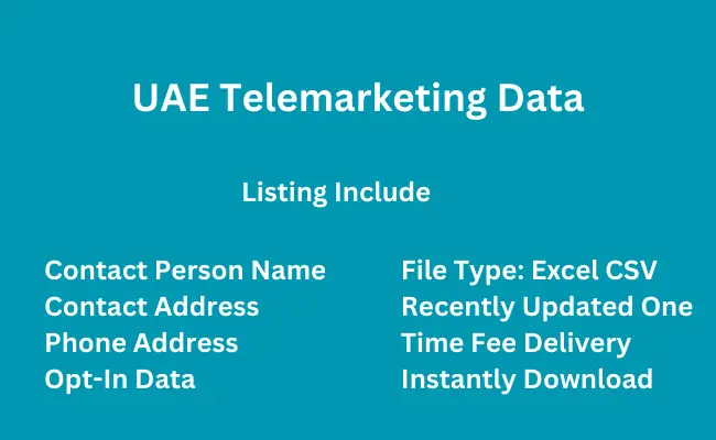 UAE telemarketing data