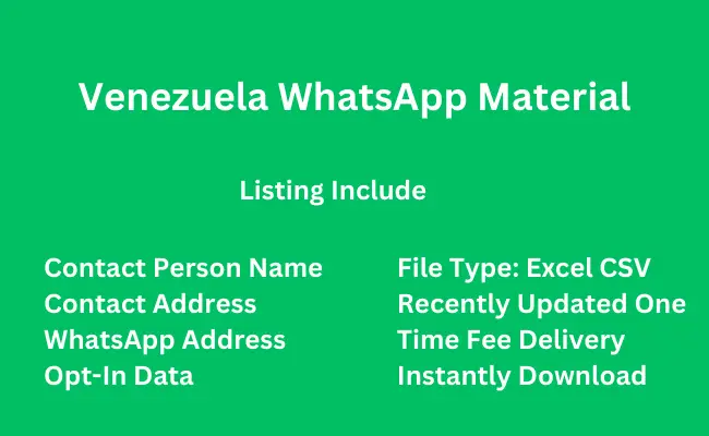 Venezuela whatsapp material